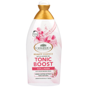 Гель для душа L'Angelica Beauty Essence Tonic Boost с коллагеном и зелёным кофе, 500 мл